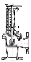 AW 325 Flanged Discharge (overboard) Valve, angle pattern