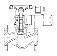 AW 33484 Quick-closing Valve, springloaded, straight pattern, electrical operation, double coil