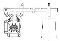 AW 840 Relief Valve with arm and weight